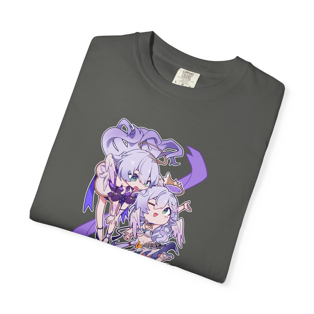 Maglietta Honkai Star Rail Robin — Maglietta Anime Chibi Viola