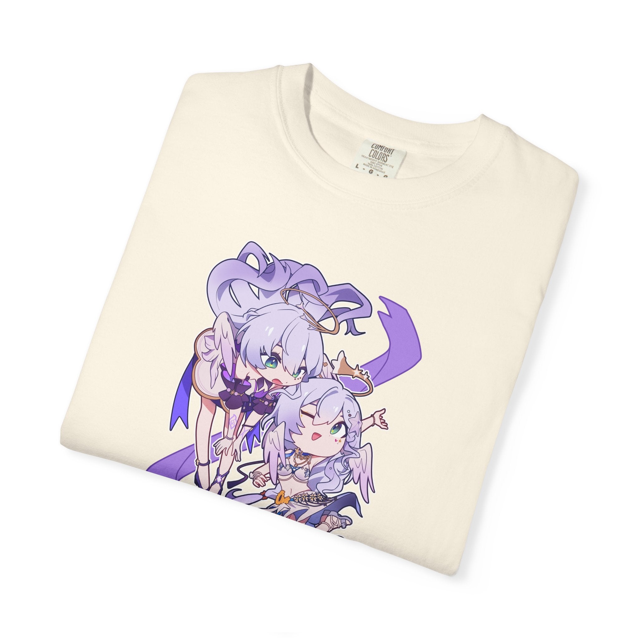 Maglietta Honkai Star Rail Robin — Maglietta Anime Chibi Viola