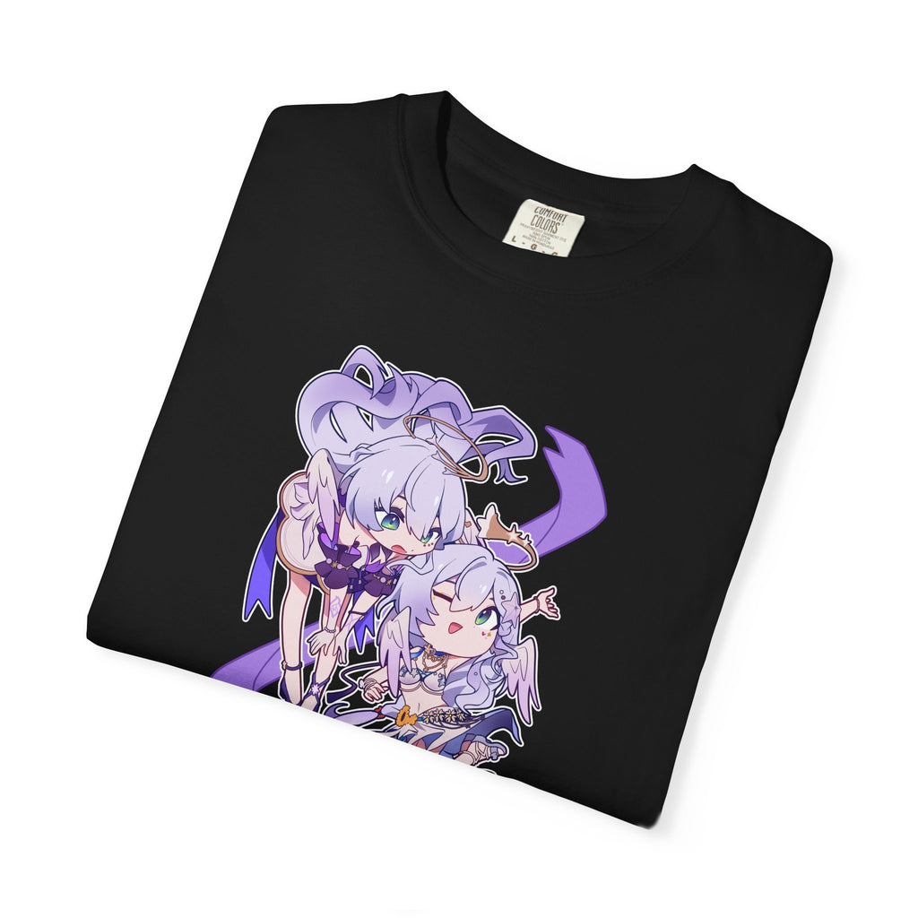 Maglietta Honkai Star Rail Robin — Maglietta Anime Chibi Viola