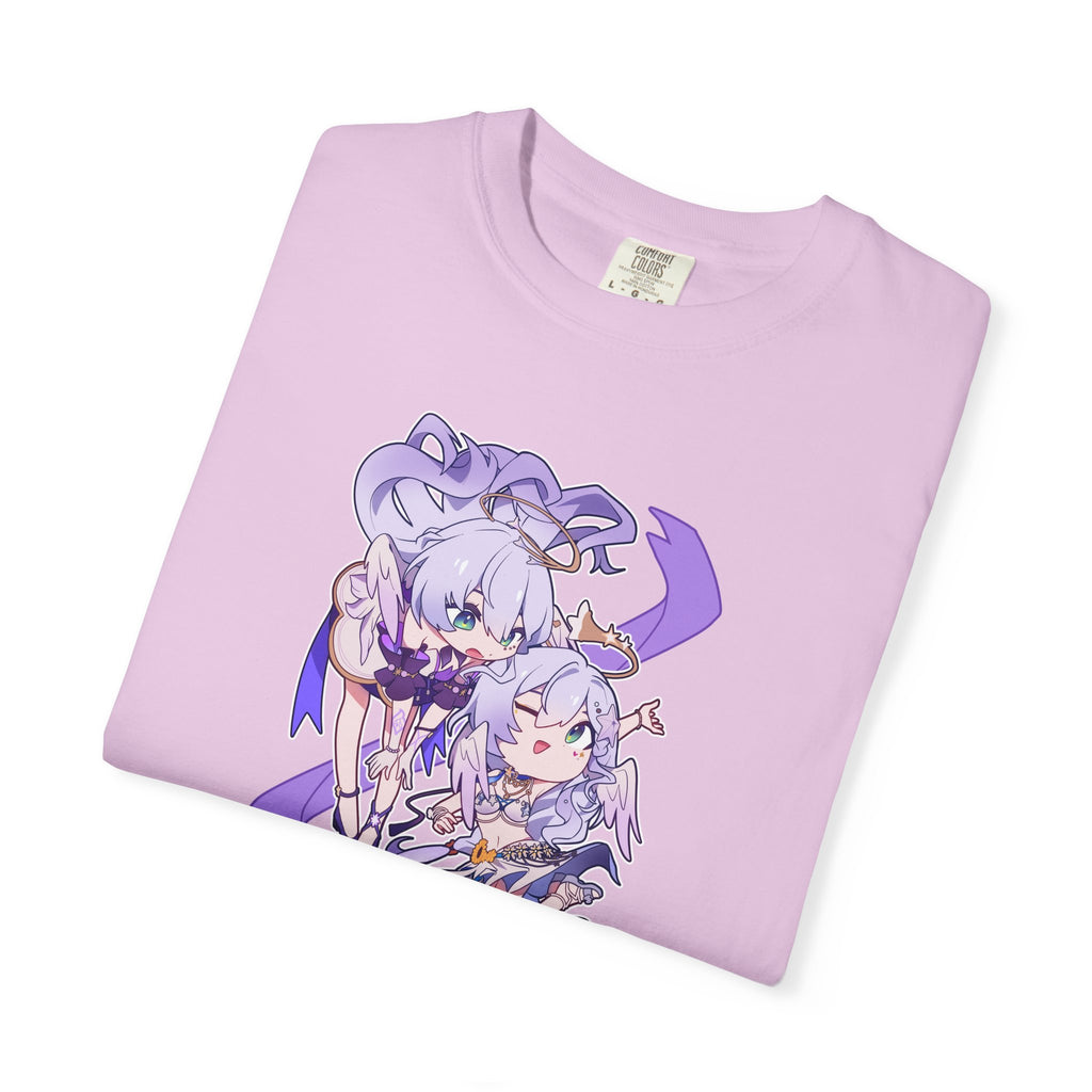 Maglietta Honkai Star Rail Robin — Maglietta Anime Chibi Viola