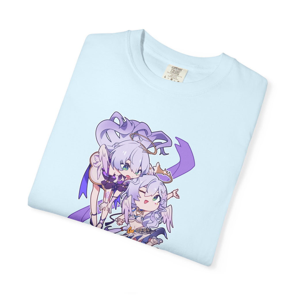Maglietta Honkai Star Rail Robin — Maglietta Anime Chibi Viola