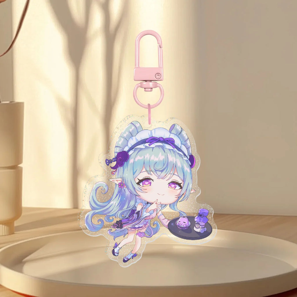 Yumemizuki Mizuki clear glitter keychain