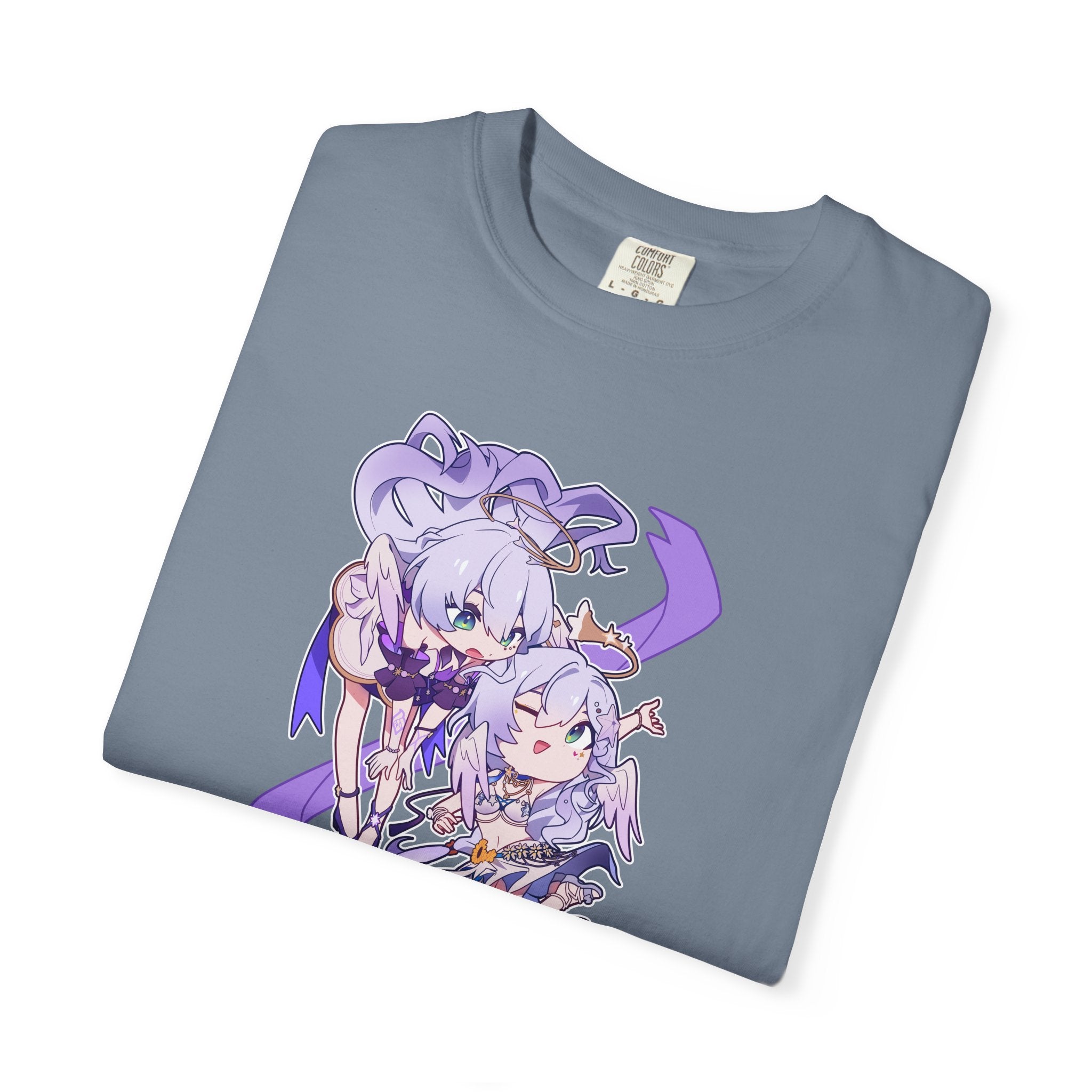 Maglietta Honkai Star Rail Robin — Maglietta Anime Chibi Viola