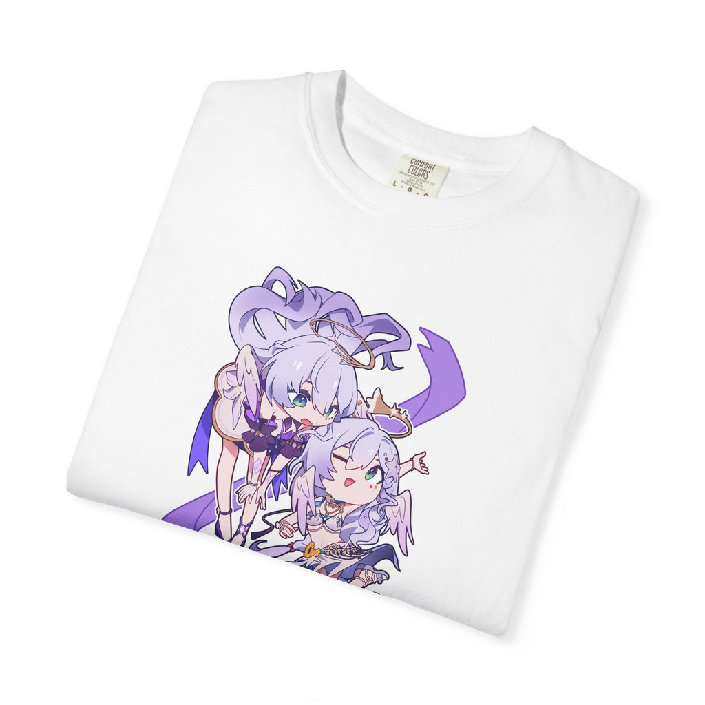 Maglietta Honkai Star Rail Robin — Maglietta Anime Chibi Viola