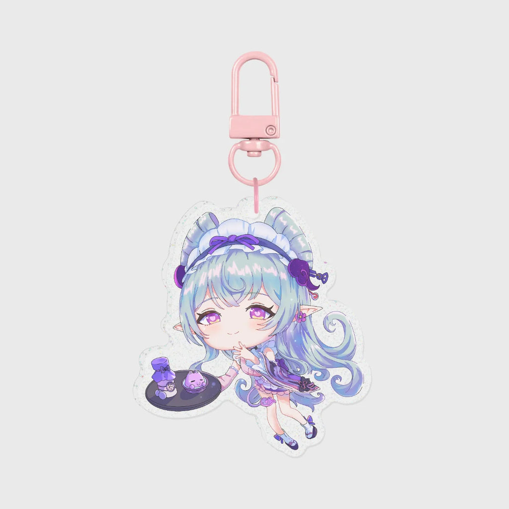 Yumemizuki Mizuki clear glitter keychain