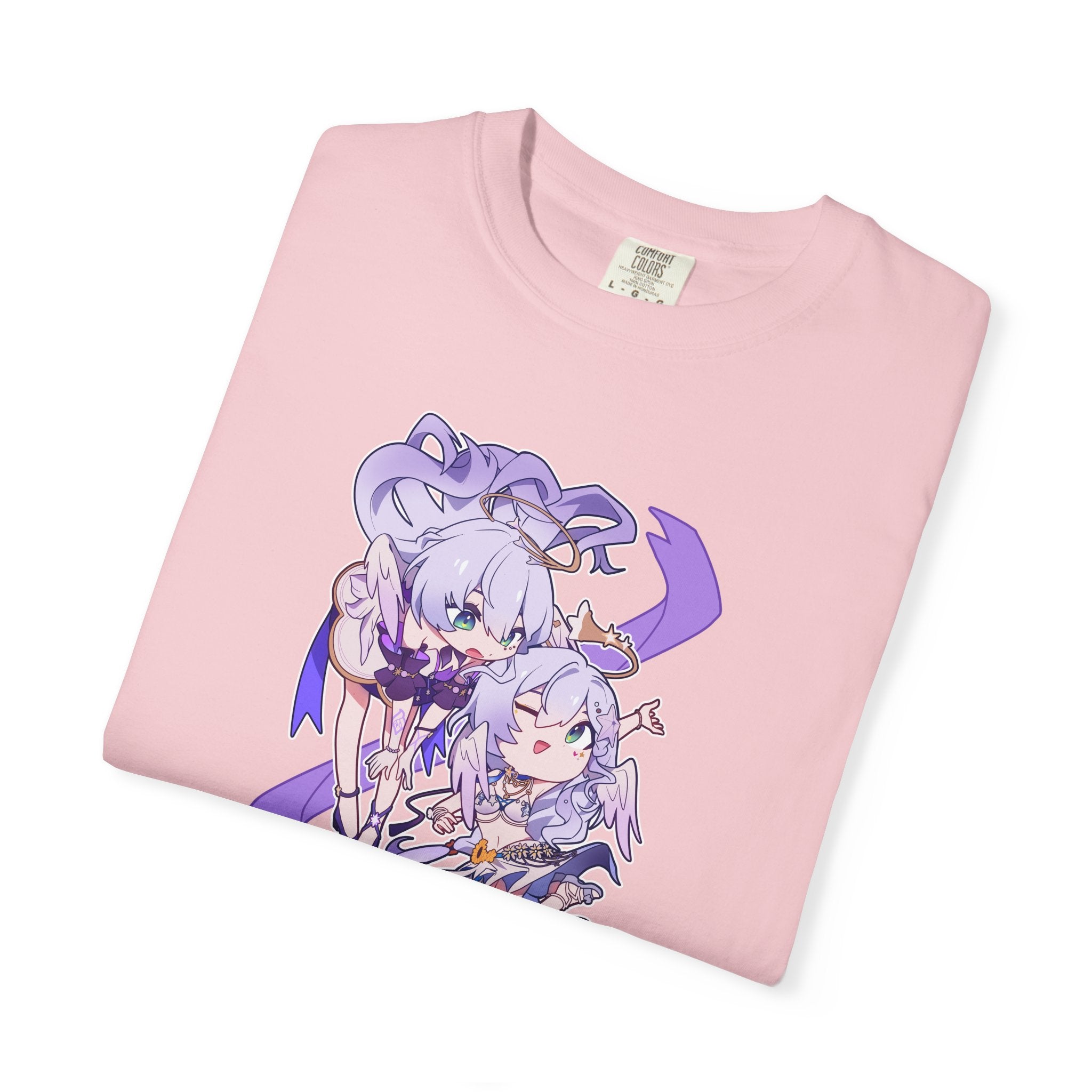 Maglietta Honkai Star Rail Robin — Maglietta Anime Chibi Viola