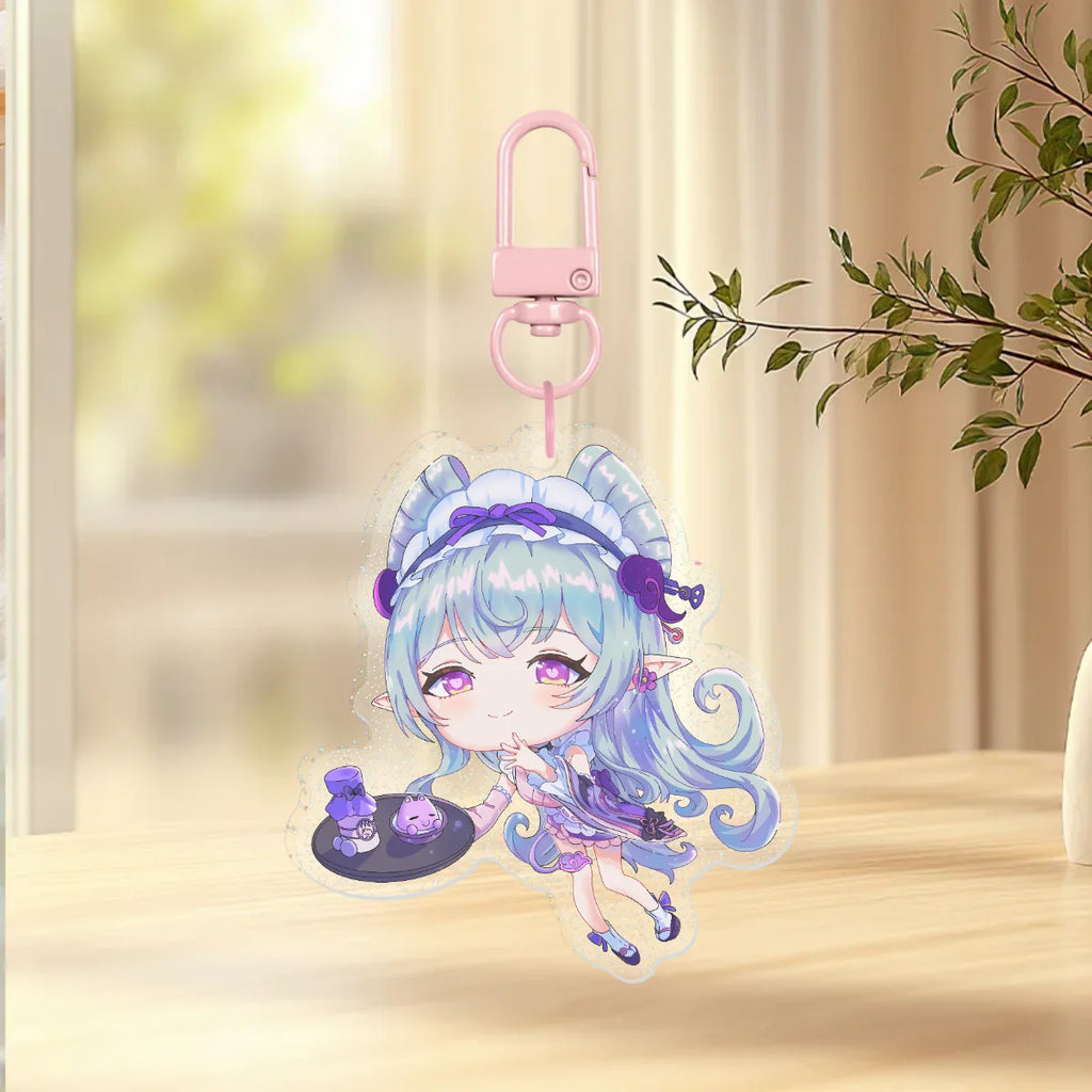 Yumemizuki Mizuki clear glitter keychain