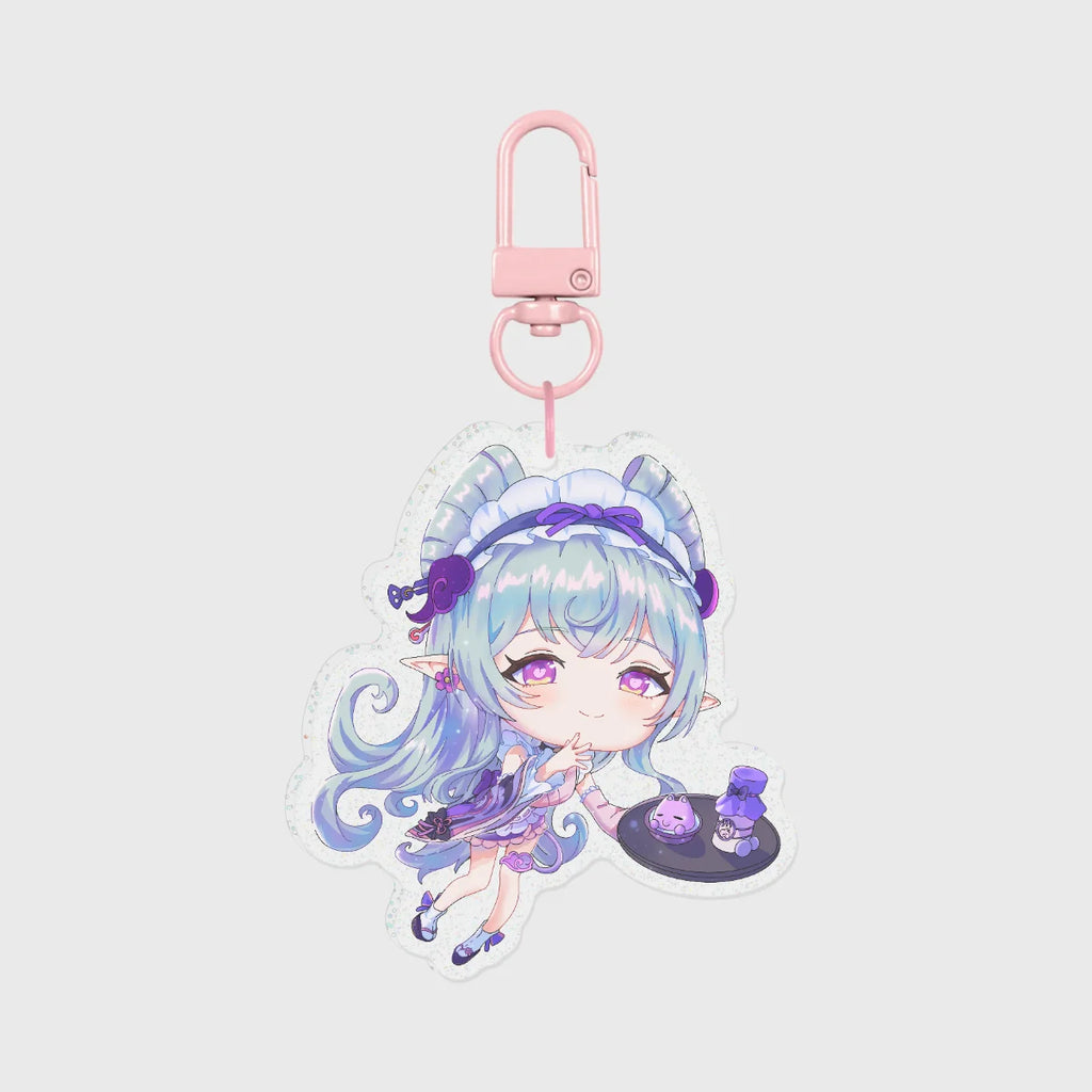 Yumemizuki Mizuki clear glitter keychain