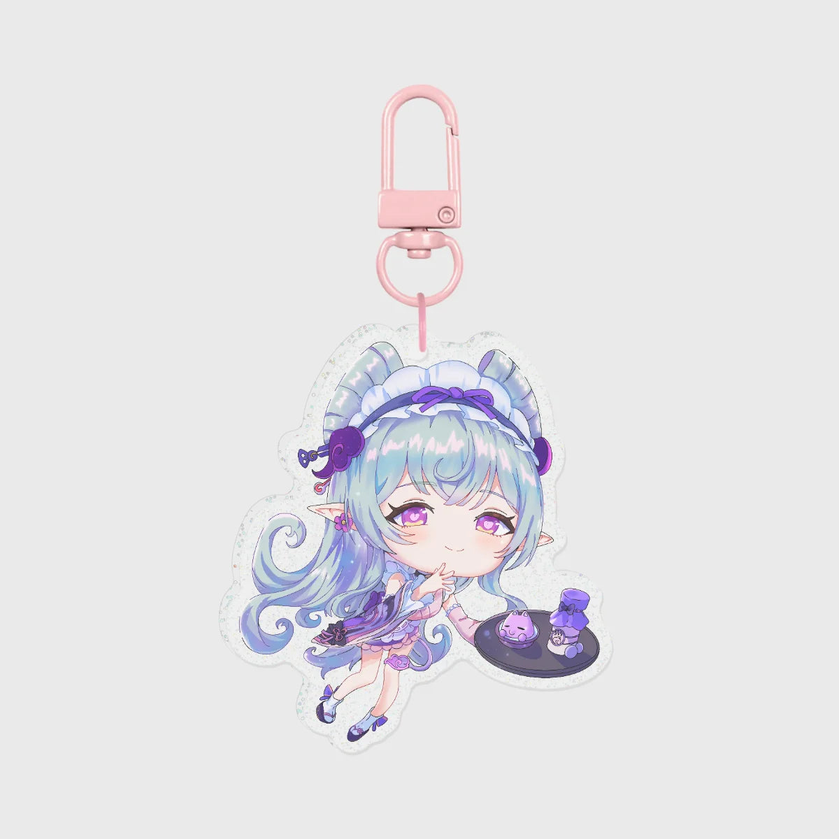 Yumemizuki Mizuki clear glitter keychain