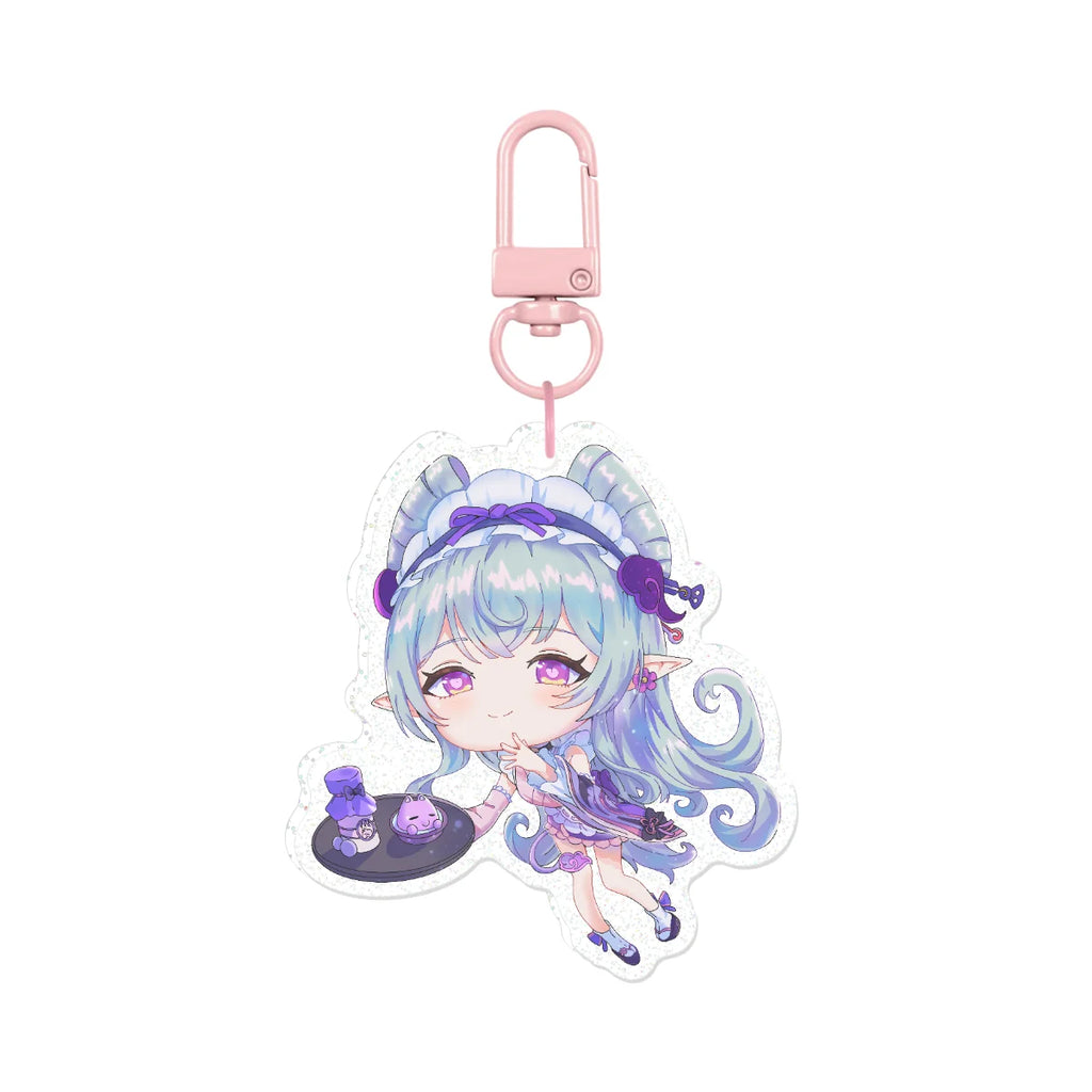 Yumemizuki Mizuki clear glitter keychain