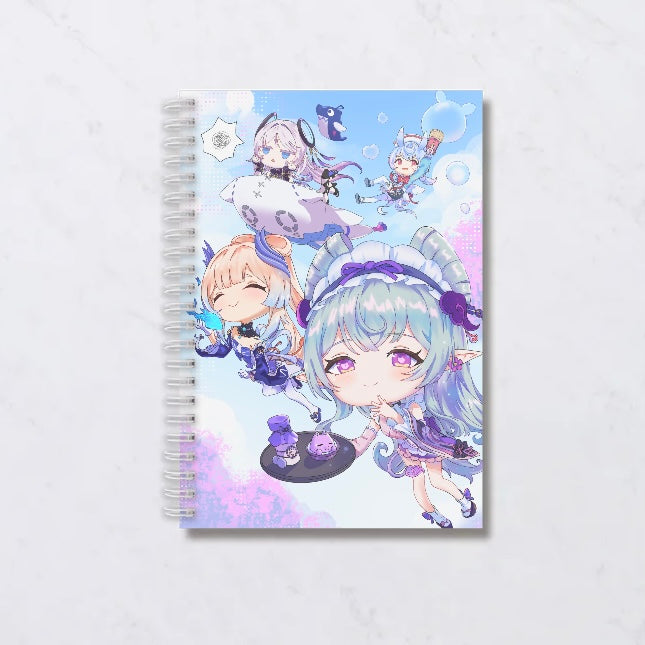 Yumemizuki, Citlali, Sigewinne, Kokomi sketchbook